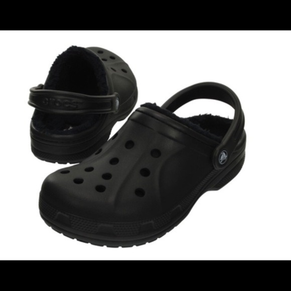 mens black crocs size 9